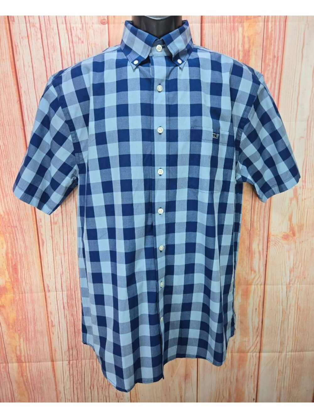 Vineyard Vines Mens Blue Check Tucker Shirt Medium